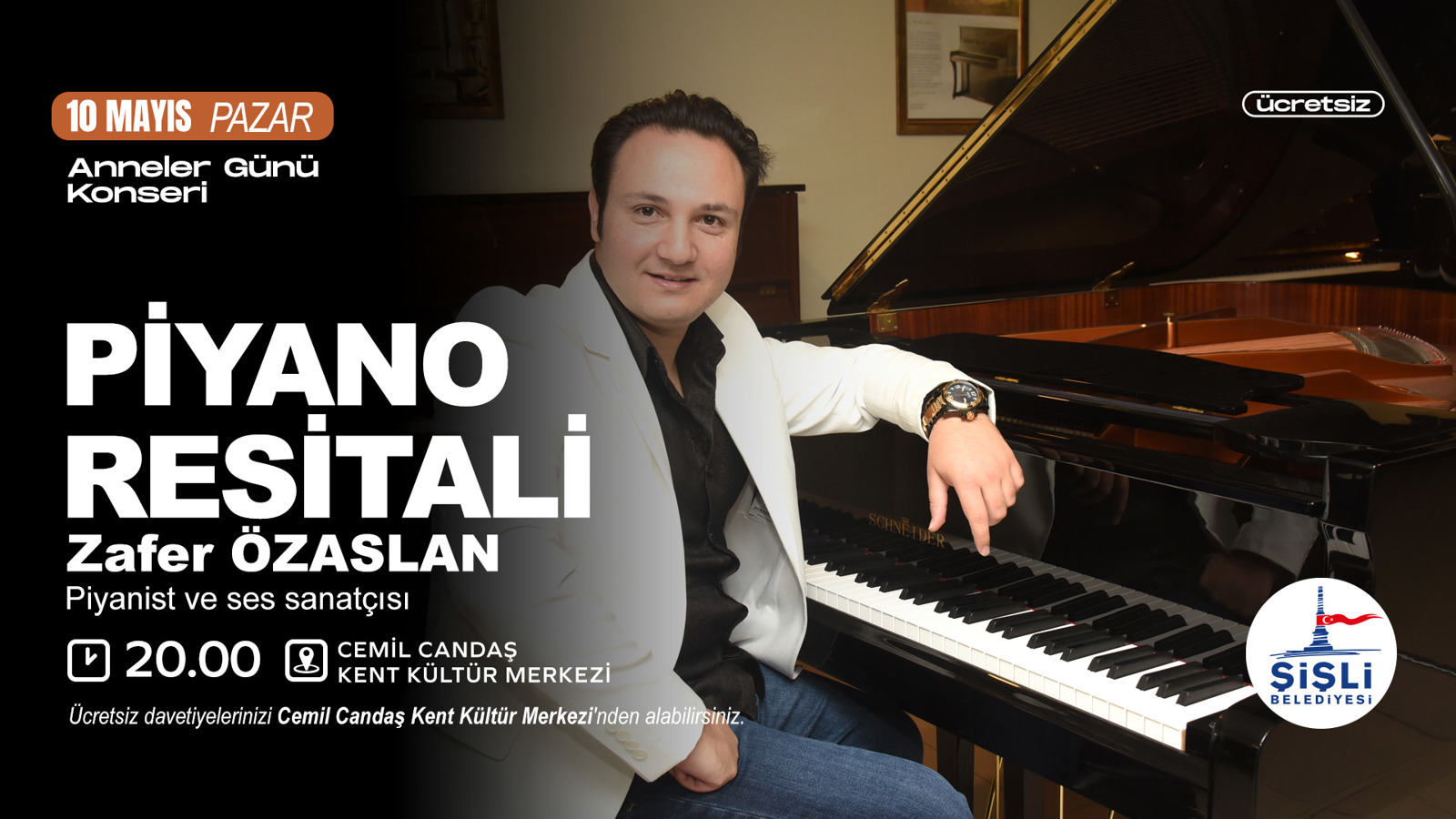 "ZAFER ÖZASLAN"PİYANO RESİTALİ KONSERİ
