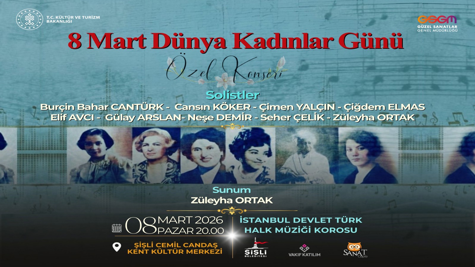 8 MART DÜNYA KADINLAR GÜNÜ ÖZEL KONSERİ