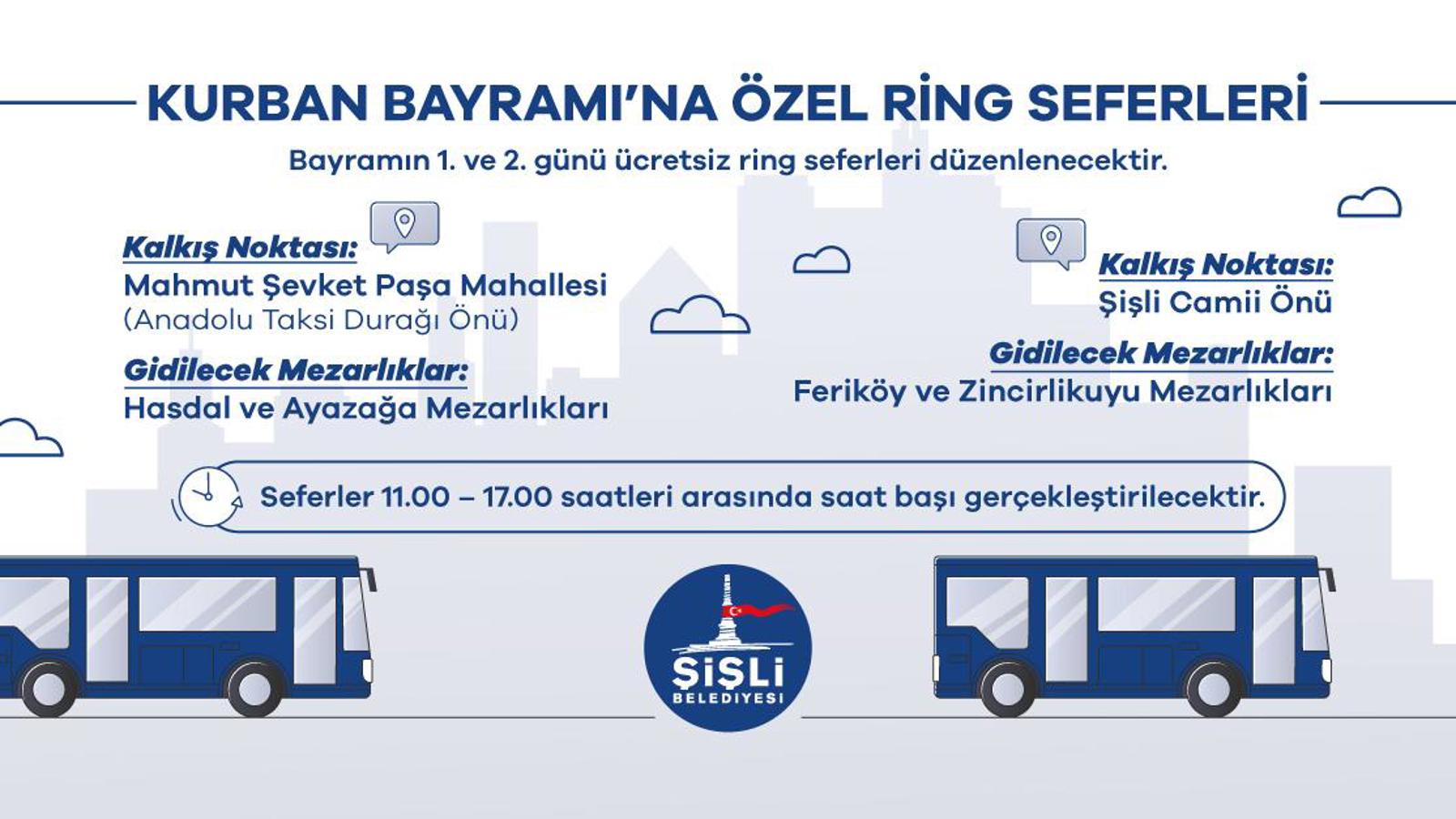 KURBAN BAYRAMI'NA ÖZEL RİNG SEFERLERİ