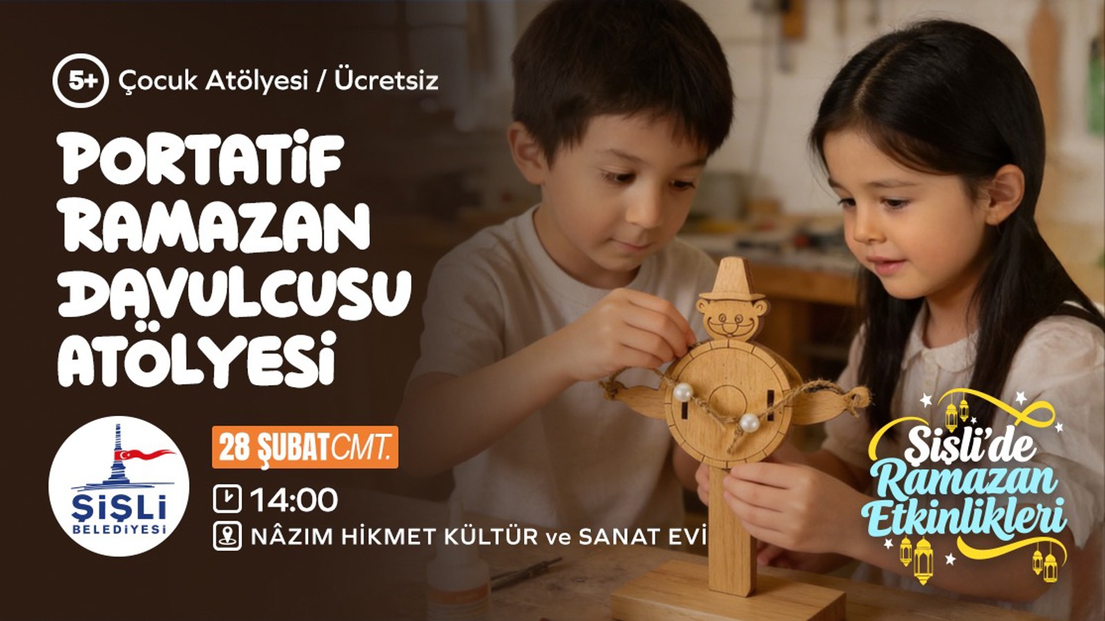 PORTATİF RAMAZAN DAVULCUSU ÇOCUK ATÖLYESİ