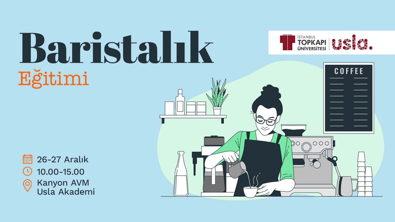 Baristalık Eğitimleri Başlıyor