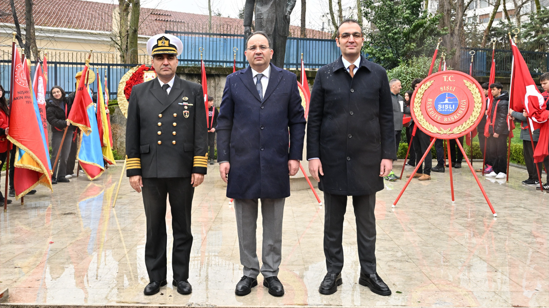 ÇANAKKALE ZAFERİ’NİN 110. YIL DÖNÜMÜ DOLAYISIYLA ŞİŞLİ’DE TÖREN DÜZENLENDİ